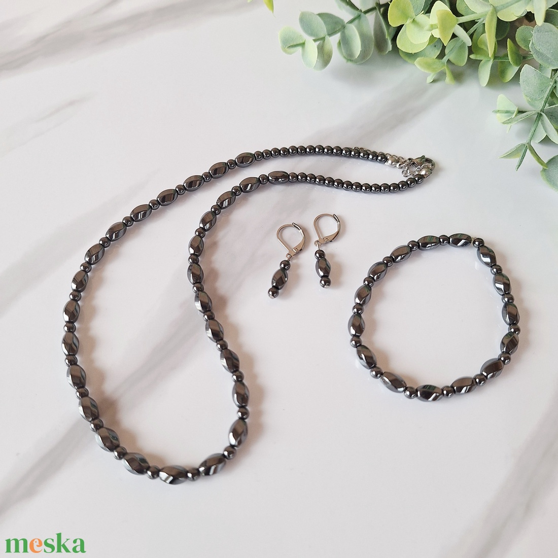 Hematit ásvány ékszer szett - ékszer - ékszerszett - Meska.hu Hematit ásvány ékszer szett - ékszer - ékszerszett - Meska.hu
