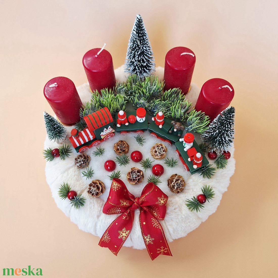 Ledes adventi koszorú - karácsony - adventi díszek - adventi koszorú - Meska.hu Ledes adventi koszorú - karácsony - adventi díszek - adventi koszorú - Meska.hu