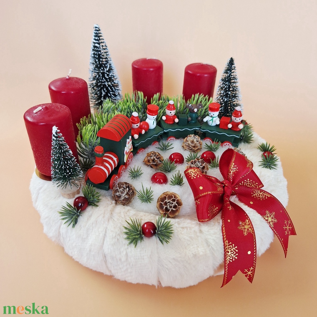 Ledes adventi koszorú - karácsony - adventi díszek - adventi koszorú - Meska.hu Ledes adventi koszorú - karácsony - adventi díszek - adventi koszorú - Meska.hu