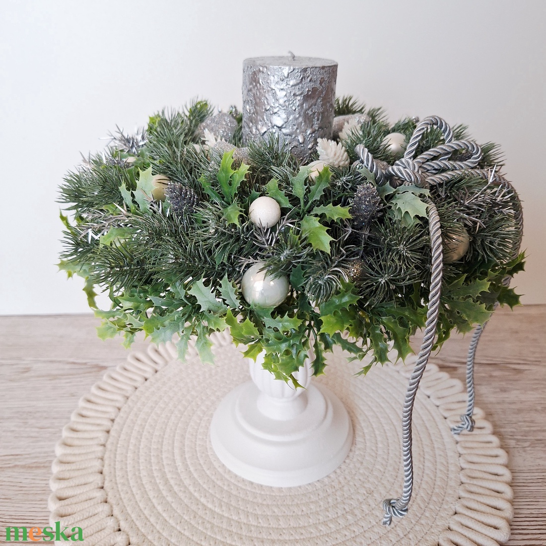 Talpas ünnepi asztaldísz - karácsony - adventi díszek - adventi gyertyadíszek és koszorúdíszek - Meska.hu