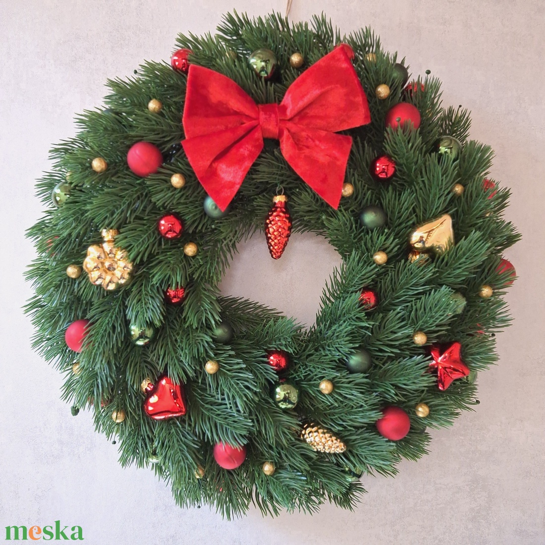 Ledes karácsonyi ajtódísz - karácsony - karácsonyi lakásdekoráció - karácsonyi ajtódíszek - Meska.hu