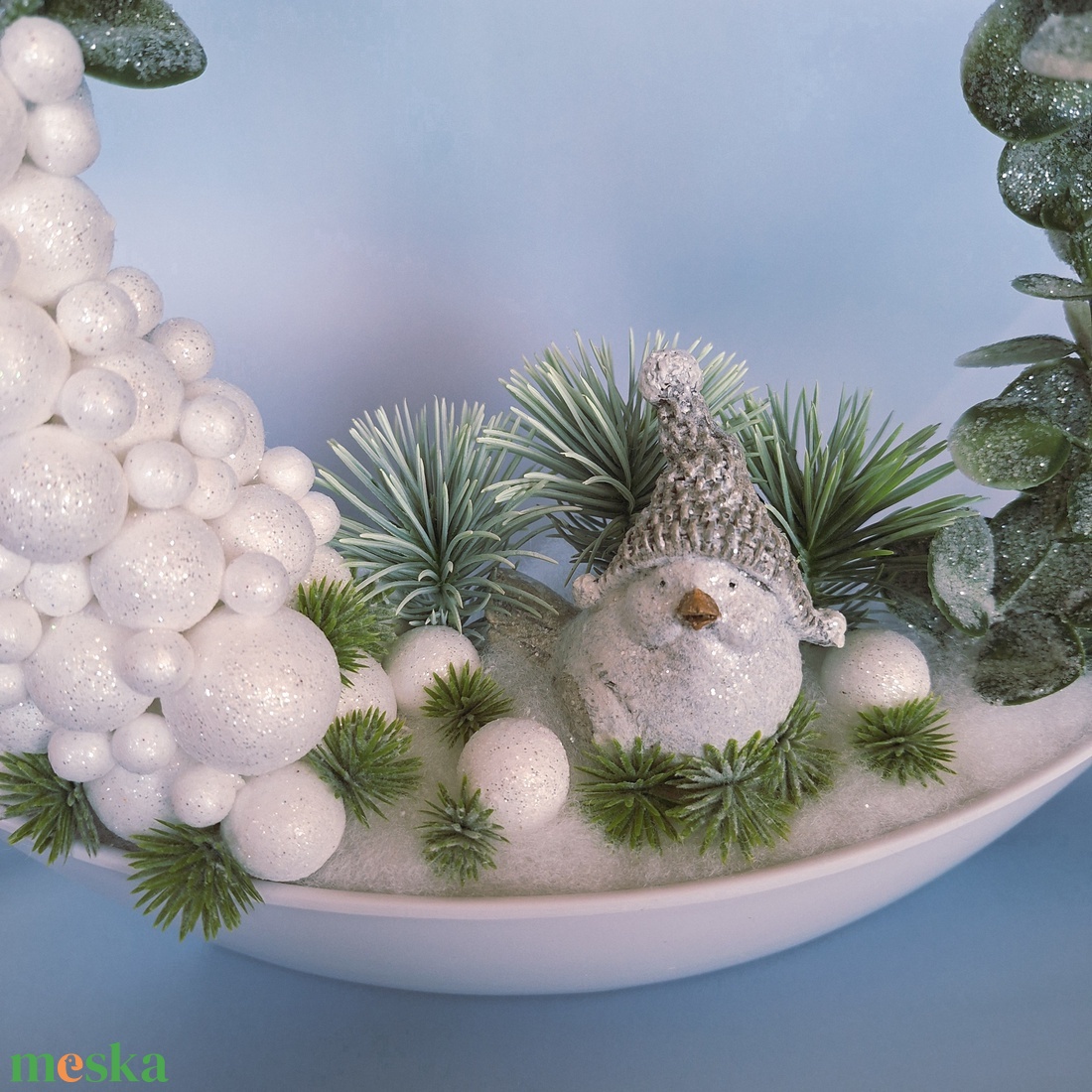 Ledes téli dekoráció II. - karácsony - karácsonyi lakásdekoráció - karácsonyi fénydekoráció - Meska.hu