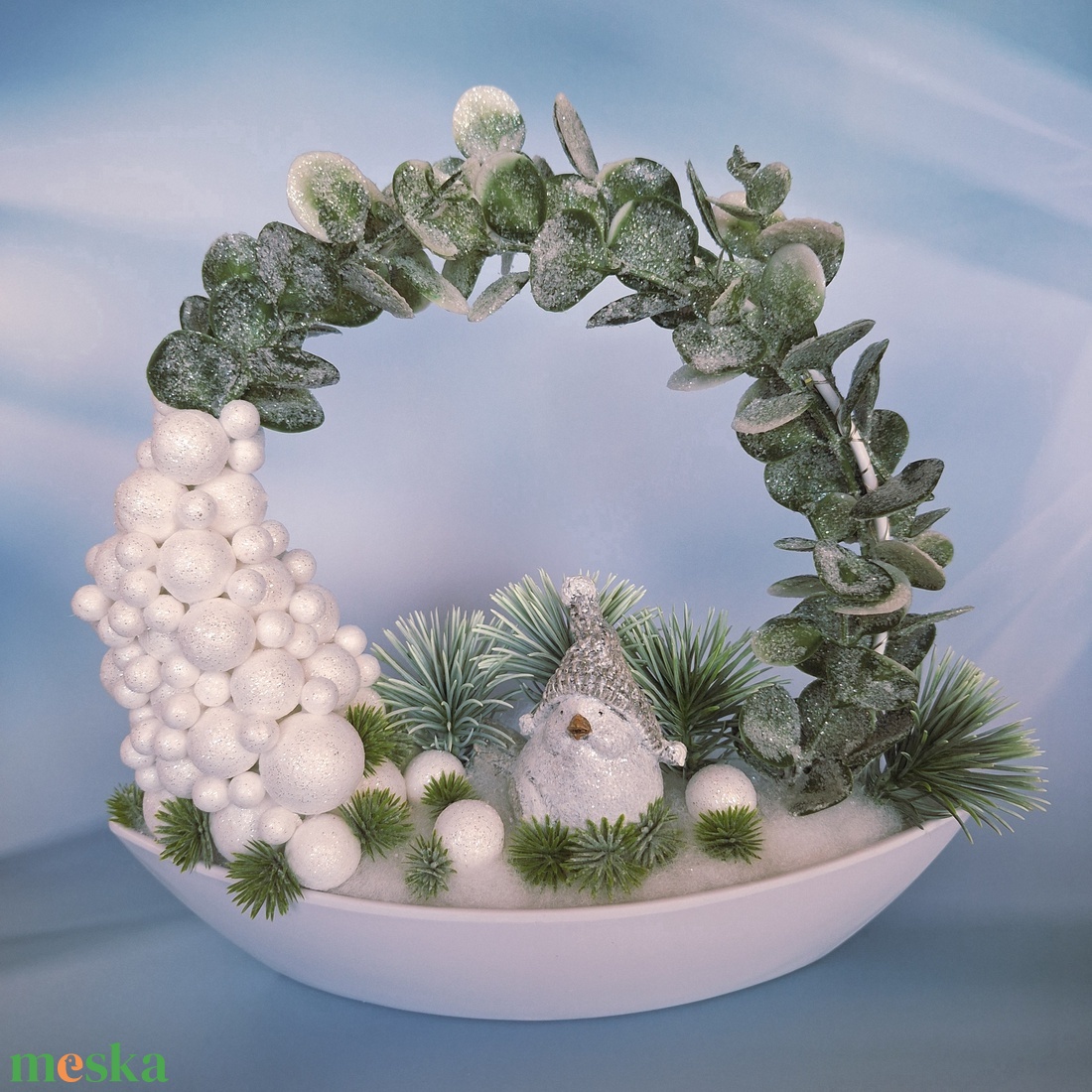 Ledes téli dekoráció II. - karácsony - karácsonyi lakásdekoráció - karácsonyi fénydekoráció - Meska.hu