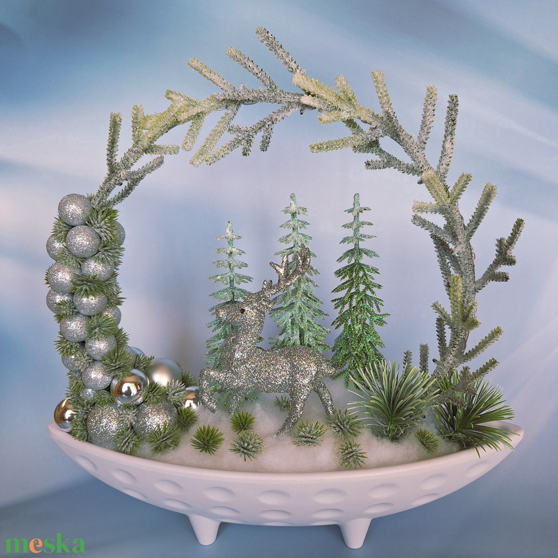 Ledes téli dekoráció III. - karácsony - karácsonyi lakásdekoráció - karácsonyi fénydekoráció - Meska.hu