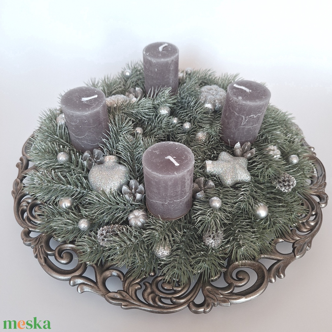 Adventi koszorú III. - karácsony - adventi díszek - adventi koszorú - Meska.hu