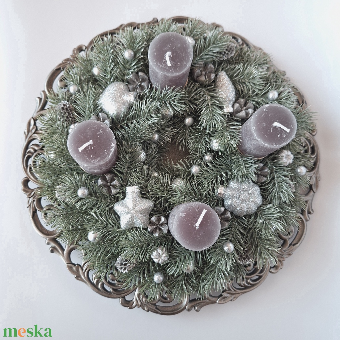 Adventi koszorú III. - karácsony - adventi díszek - adventi koszorú - Meska.hu