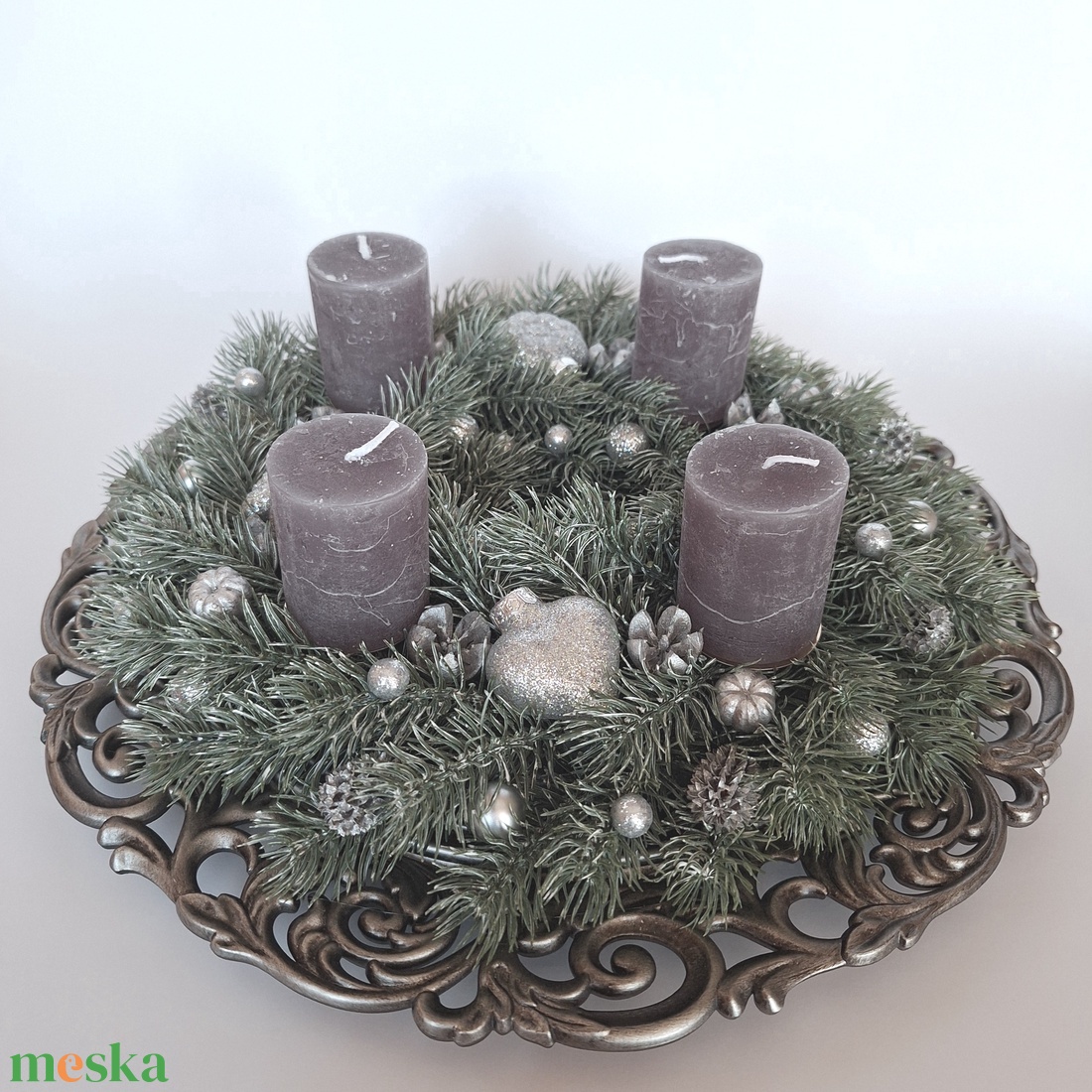 Adventi koszorú III. - karácsony - adventi díszek - adventi koszorú - Meska.hu