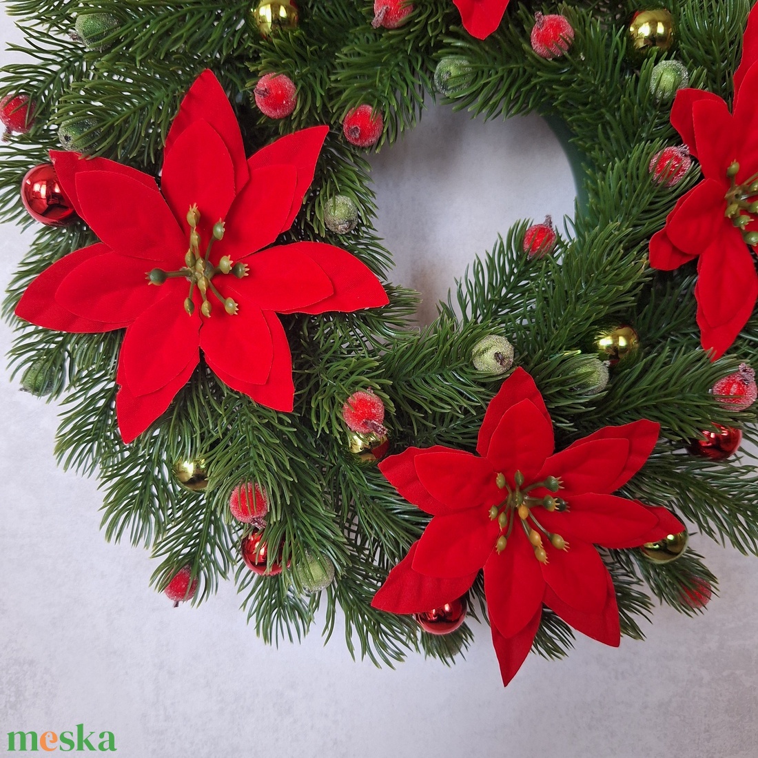 Ledes karácsonyi ajtódísz II. - karácsony - karácsonyi lakásdekoráció - karácsonyi ajtódíszek - Meska.hu