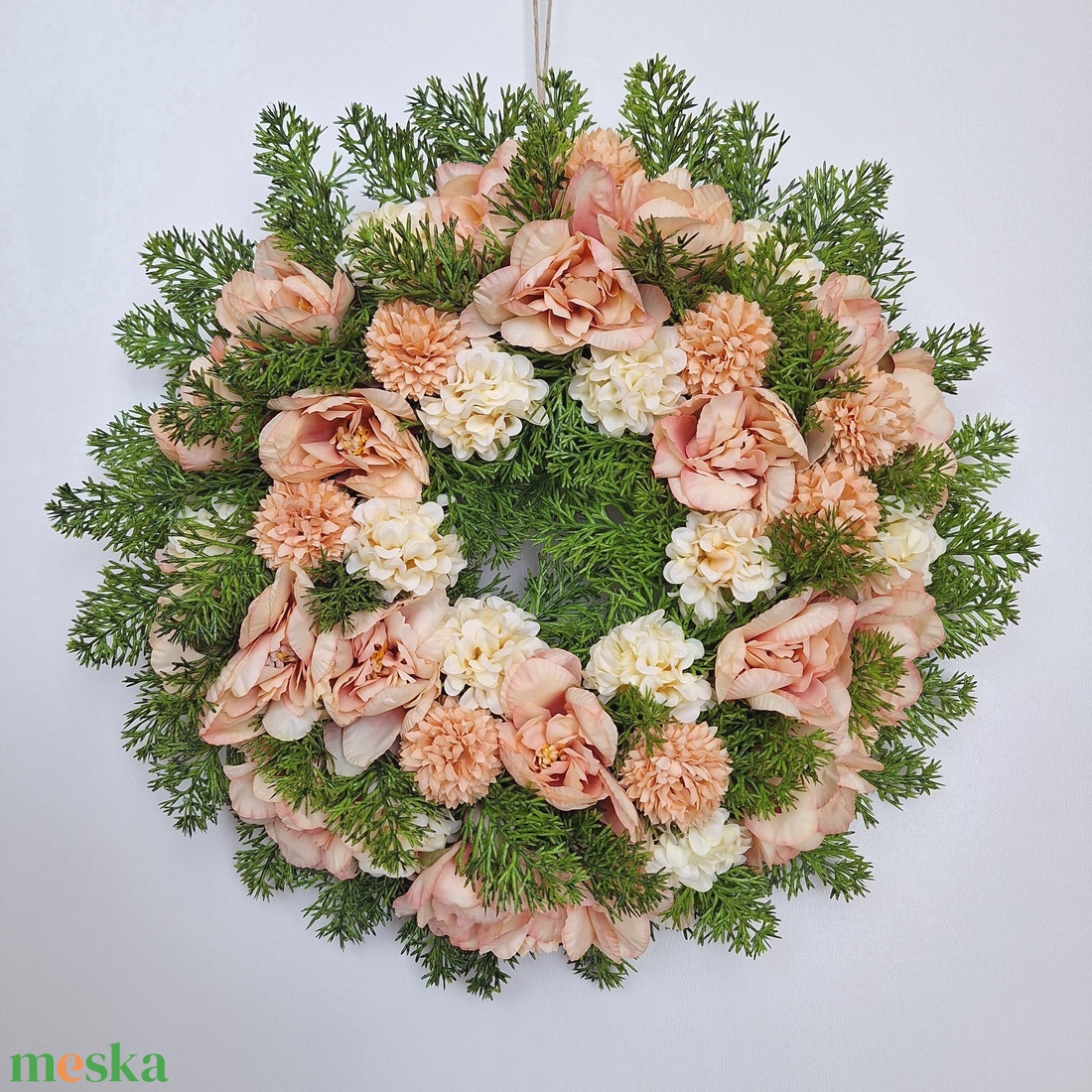 Csupa virágos ajtódísz - otthon & életmód - dekoráció - ajtó- és ablak dekoráció - ajtódísz & kopogtató - Meska.hu