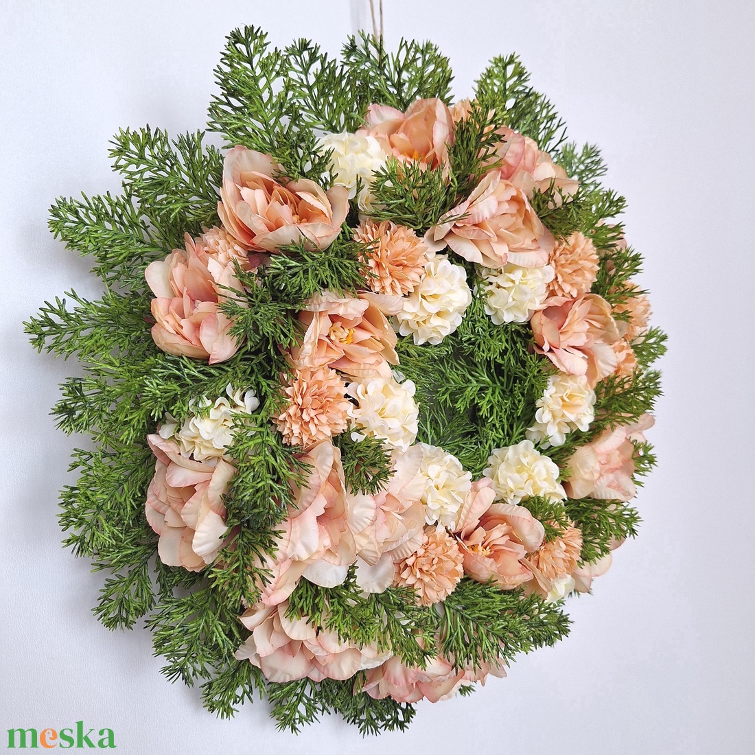 Csupa virágos ajtódísz - otthon & életmód - dekoráció - ajtó- és ablak dekoráció - ajtódísz & kopogtató - Meska.hu