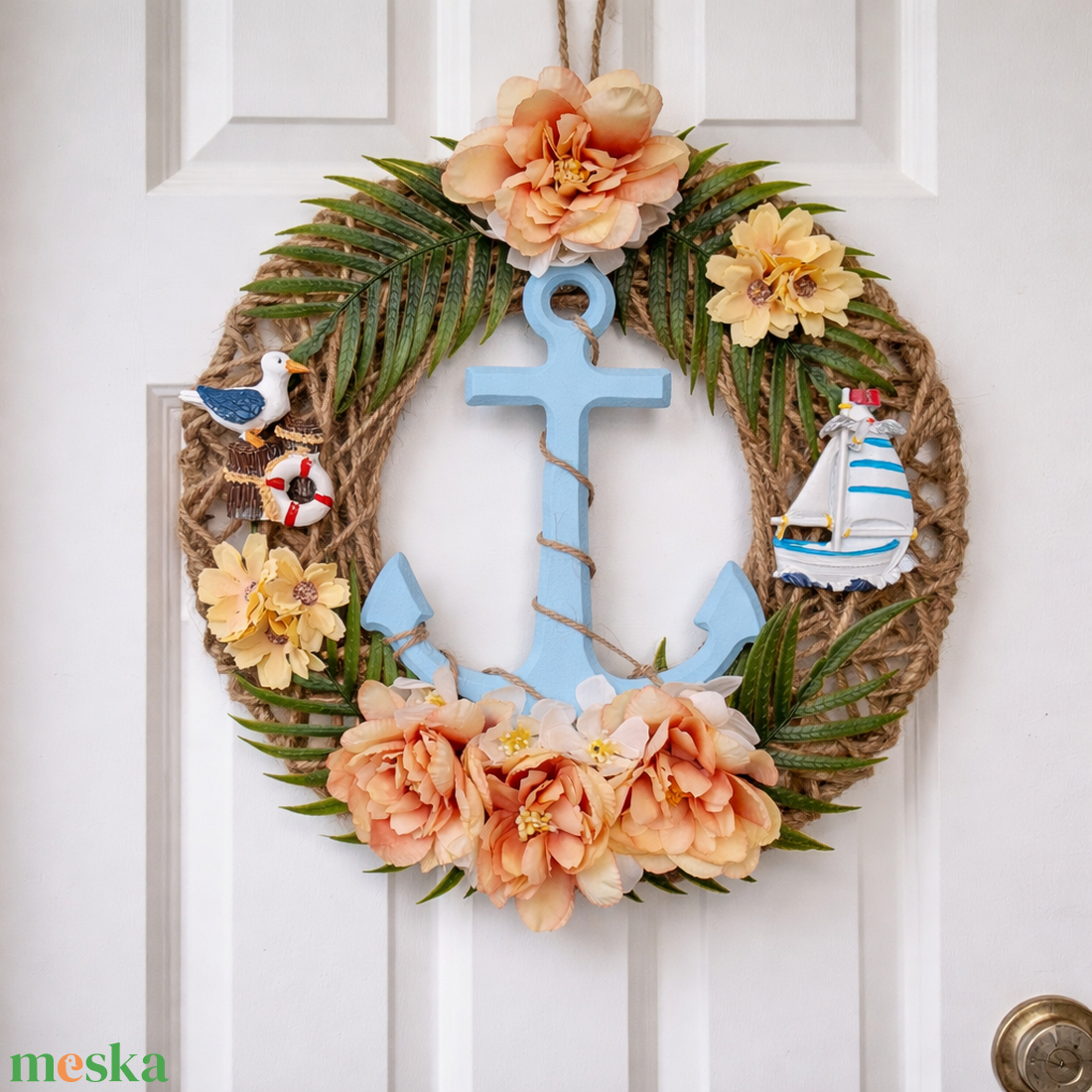 Trópusi ajtó- és fali dekoráció - otthon & életmód - dekoráció - ajtó- és ablak dekoráció - ajtódísz & kopogtató - Meska.hu