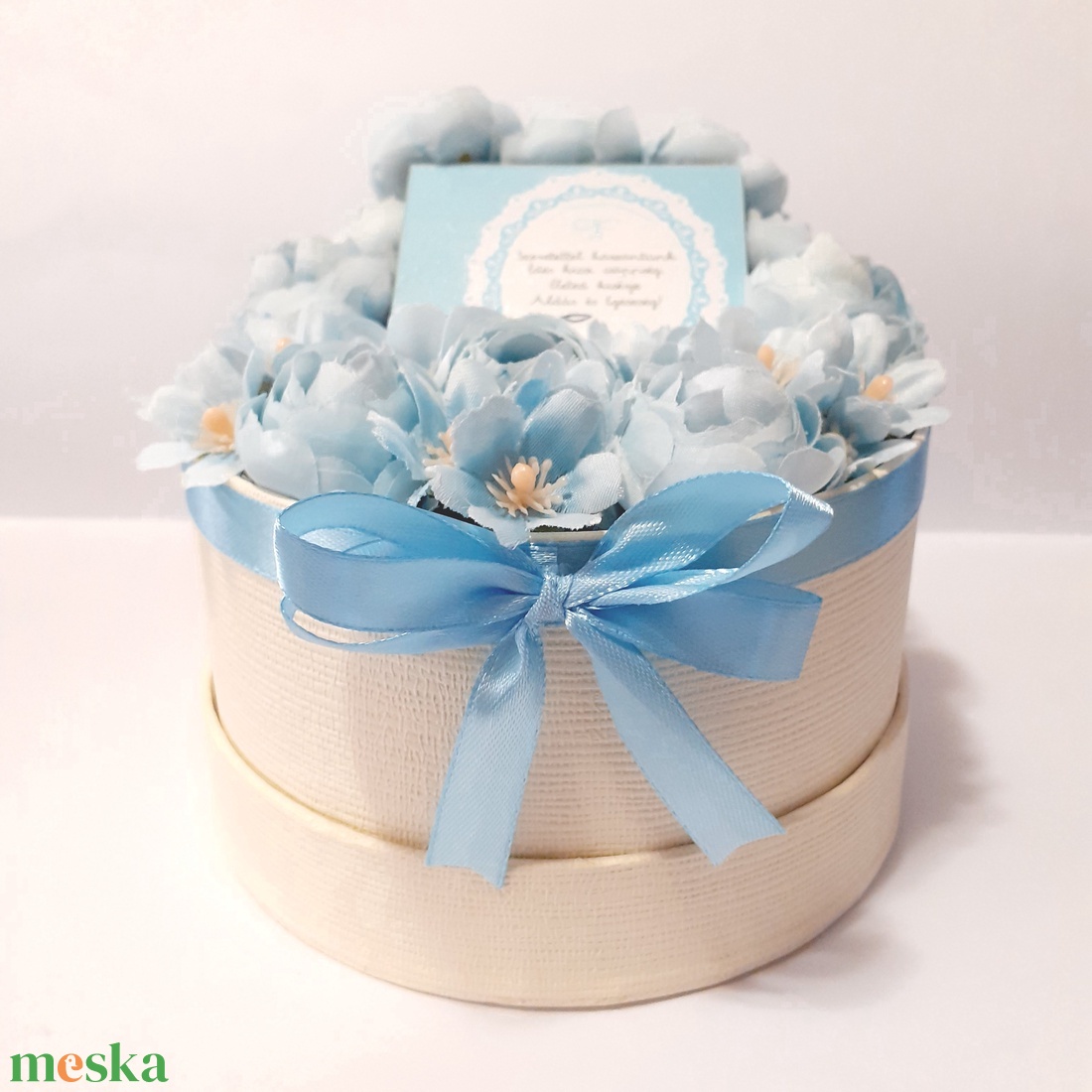  Babaköszöntő virágbox-fiúnak - otthon & életmód - virágdekoráció - virágok - virágbox - Meska.hu