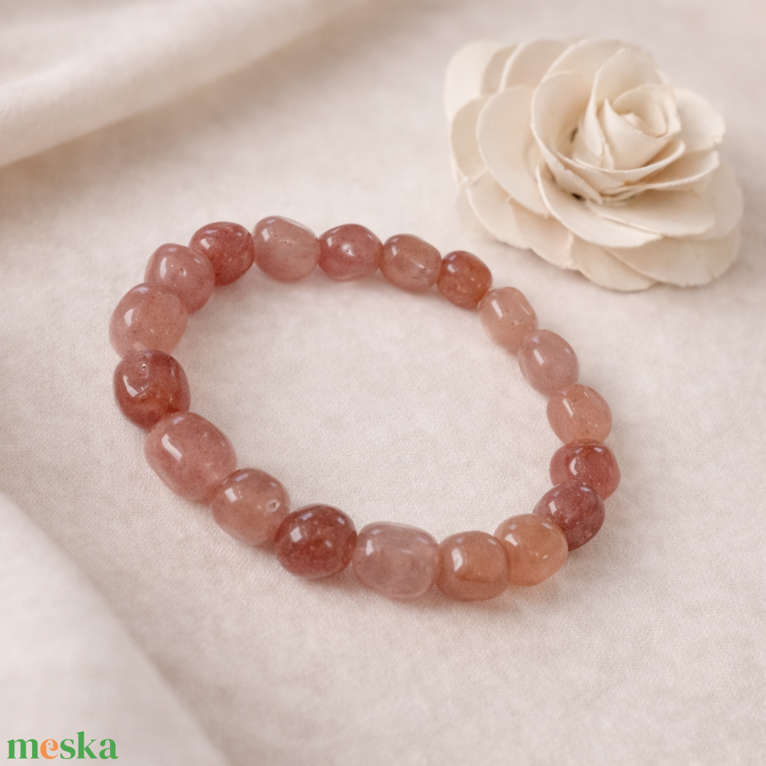 Eperkvarc ásvány karkötő - ékszer - karkötő - ásványkarkötő - Meska.hu