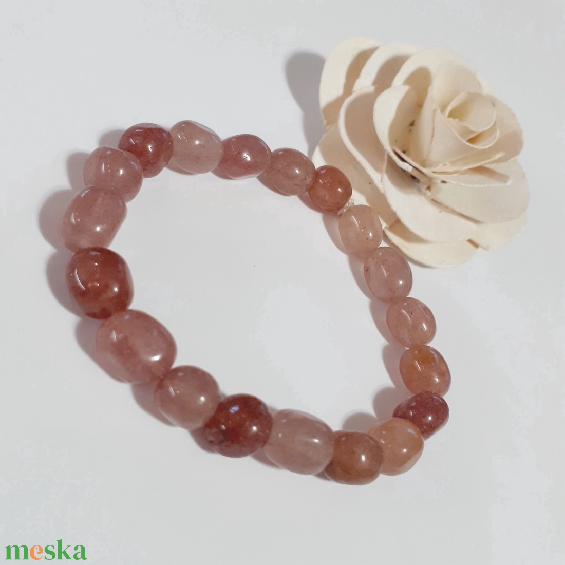 Eperkvarc ásvány karkötő - ékszer - karkötő - ásványkarkötő - Meska.hu