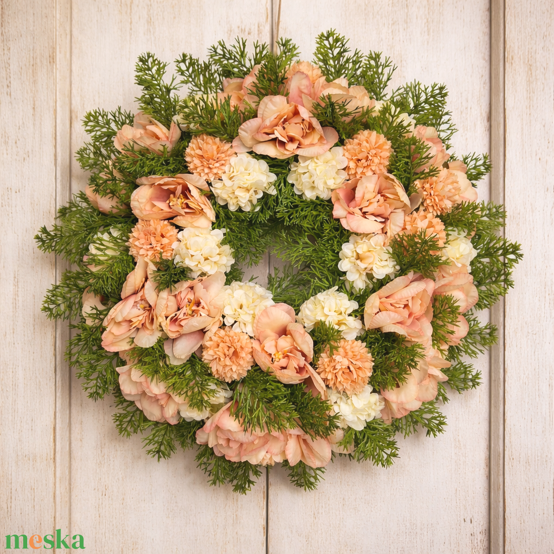 Csupa virágos ajtódísz - otthon & életmód - dekoráció - ajtó- és ablak dekoráció - ajtódísz & kopogtató - Meska.hu