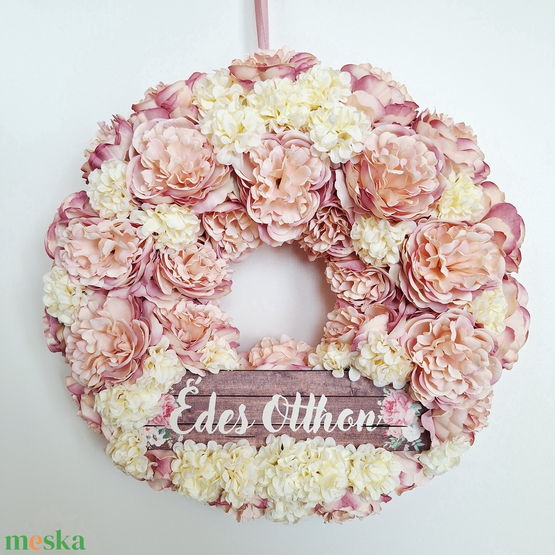 Csupa virágos ajtódísz - otthon & életmód - dekoráció - ajtó- és ablak dekoráció - ajtódísz & kopogtató - Meska.hu