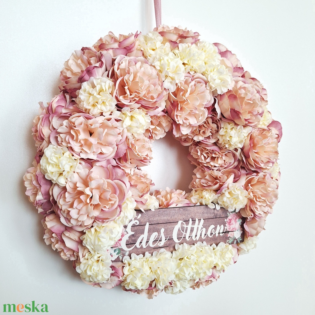 Csupa virágos ajtódísz - otthon & életmód - dekoráció - ajtó- és ablak dekoráció - ajtódísz & kopogtató - Meska.hu