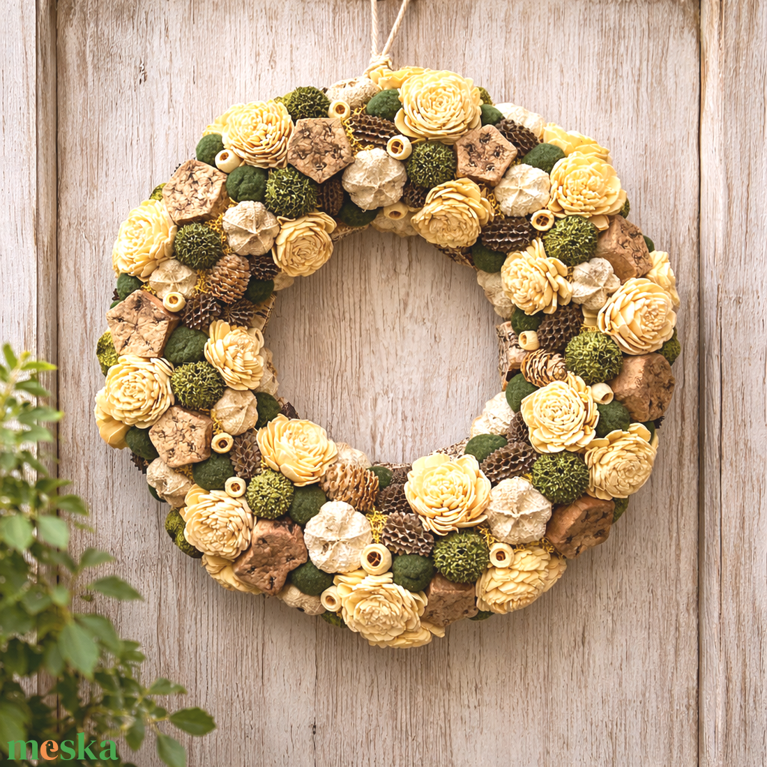 Kopogtató termésekkel díszítve - otthon & életmód - dekoráció - ajtó- és ablak dekoráció - ajtódísz & kopogtató - Meska.hu