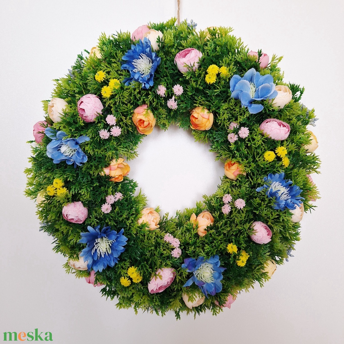 Virágos ajtódísz - otthon & életmód - dekoráció - ajtó- és ablak dekoráció - ajtódísz & kopogtató - Meska.hu