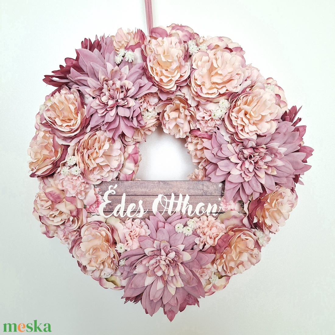 Csupa virágos ajtódísz - otthon & életmód - dekoráció - ajtó- és ablak dekoráció - ajtódísz & kopogtató - Meska.hu