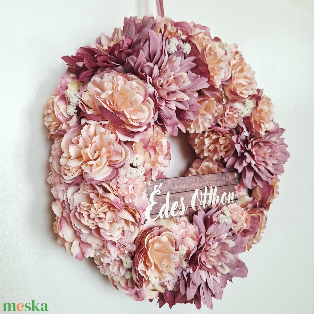 Csupa virágos ajtódísz - otthon & életmód - dekoráció - ajtó- és ablak dekoráció - ajtódísz & kopogtató - Meska.hu