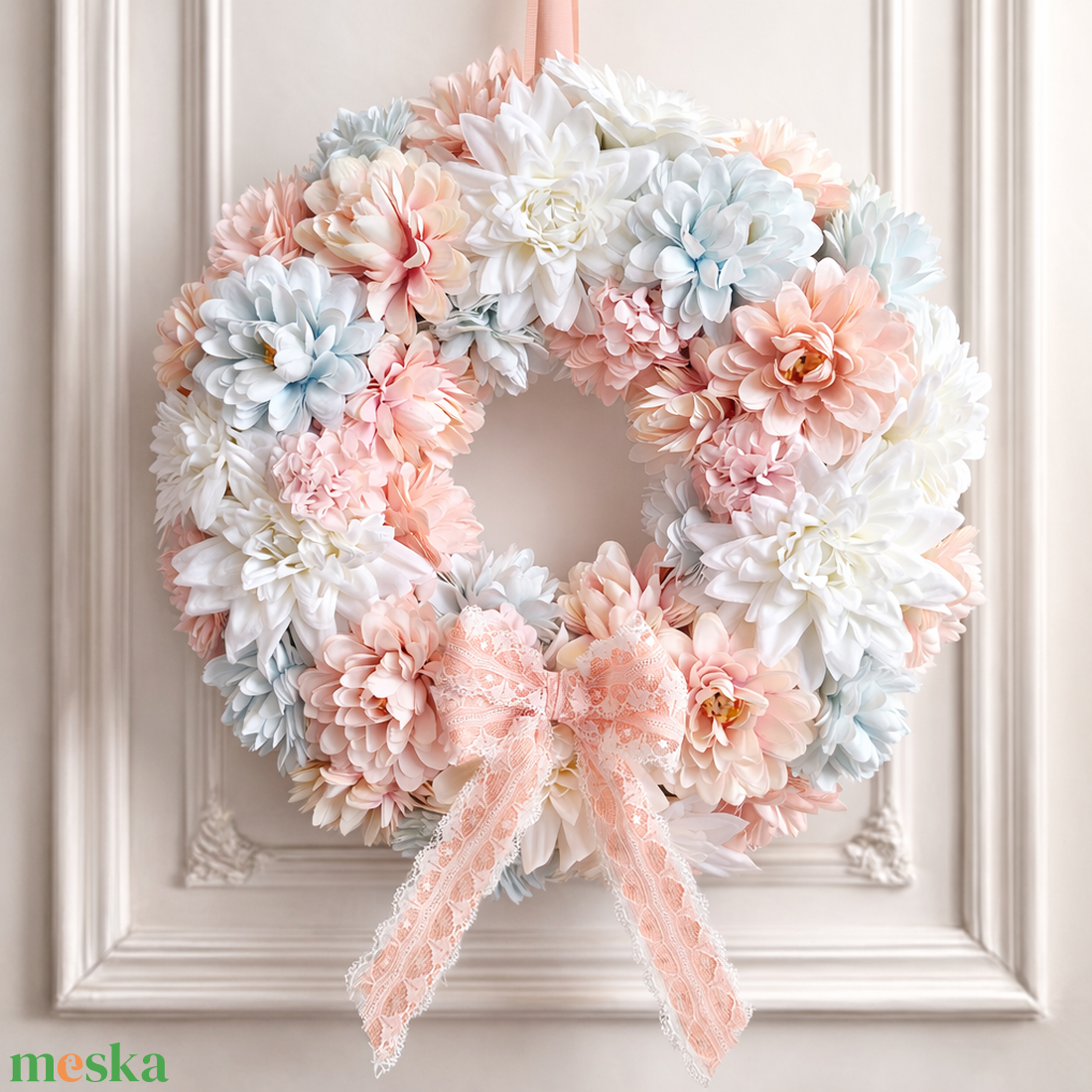 Csupa virágos ajtódísz II. - otthon & életmód - dekoráció - ajtó- és ablak dekoráció - ajtódísz & kopogtató - Meska.hu