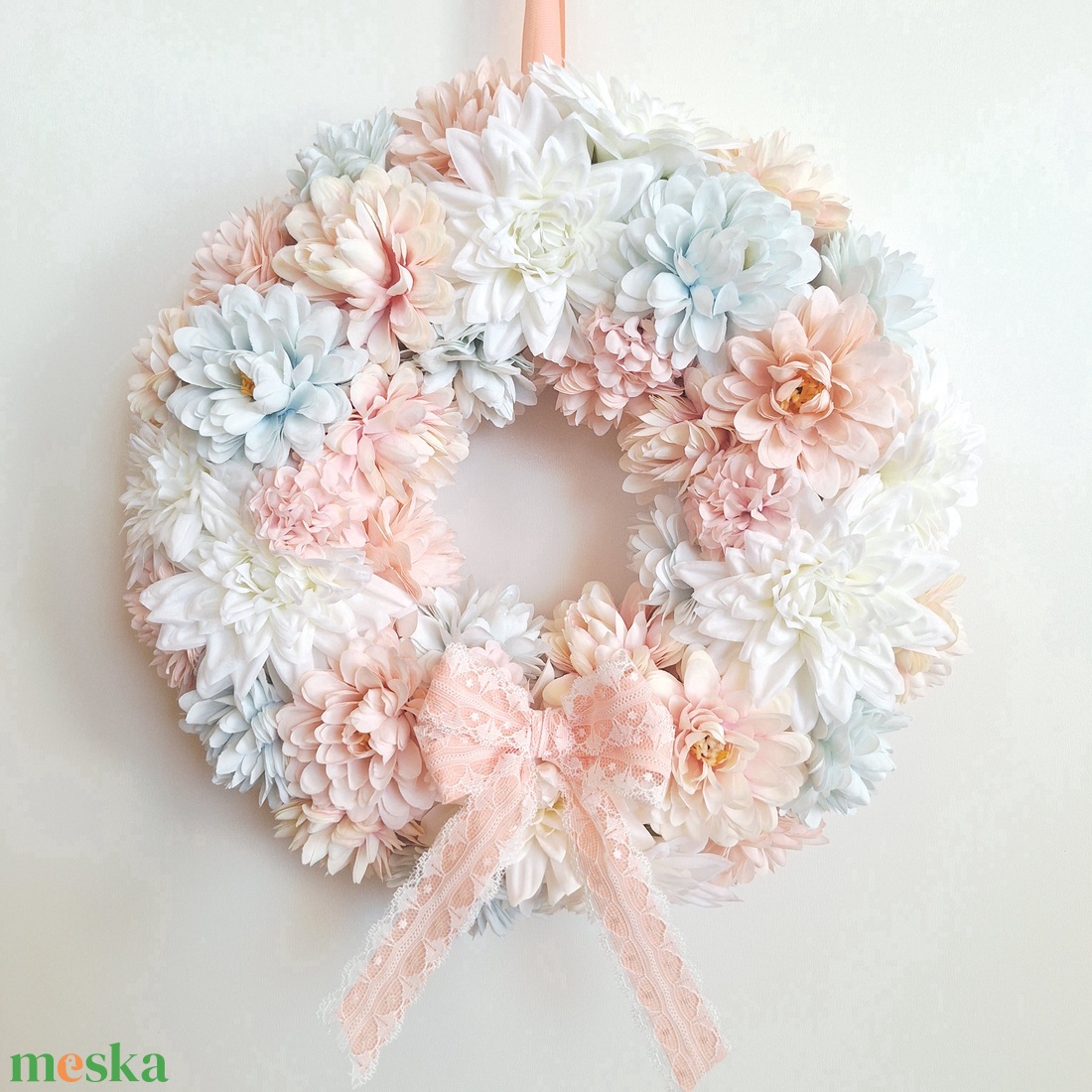 Csupa virágos ajtódísz II. - otthon & életmód - dekoráció - ajtó- és ablak dekoráció - ajtódísz & kopogtató - Meska.hu