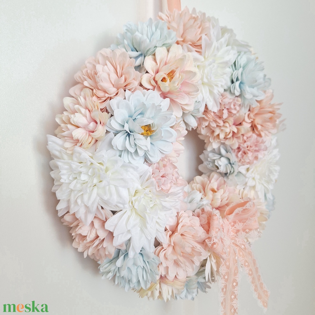 Csupa virágos ajtódísz II. - otthon & életmód - dekoráció - ajtó- és ablak dekoráció - ajtódísz & kopogtató - Meska.hu