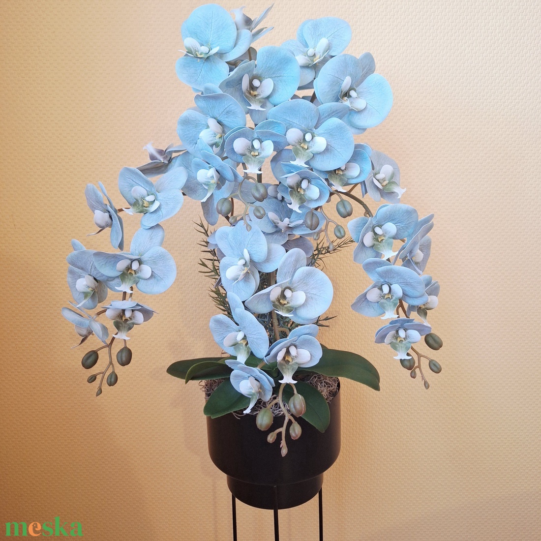 Állványos orchidea dekoráció  - otthon & életmód - virágdekoráció - virágdíszek - virágdísz kaspóban - Meska.hu