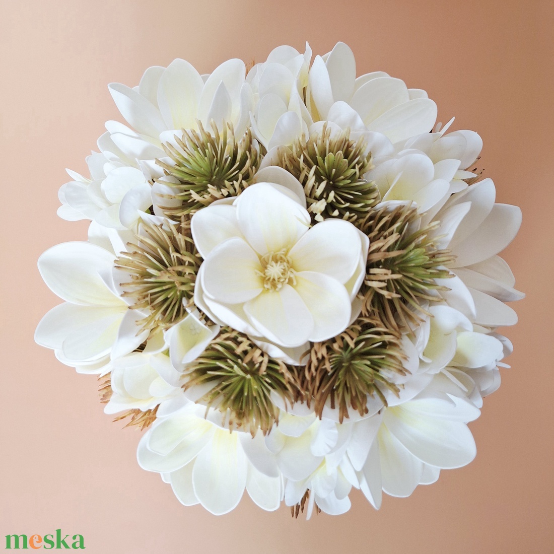 Magnólia tál - otthon & életmód - virágdekoráció - virágdíszek - virágdísz kaspóban - Meska.hu