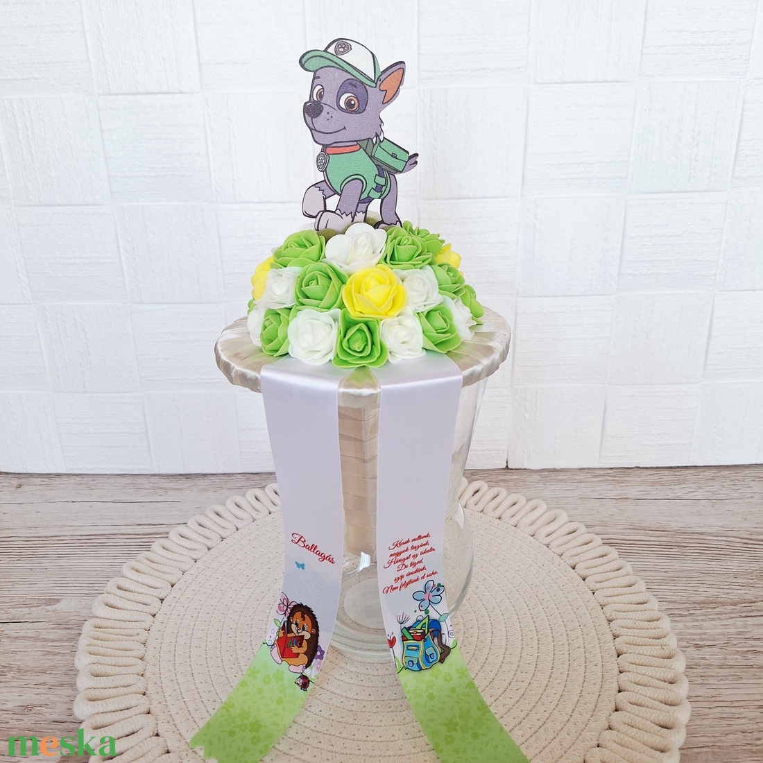 Ovis ballagási csokor - otthon & életmód - virágdekoráció - virágok - virágcsokor - Meska.hu