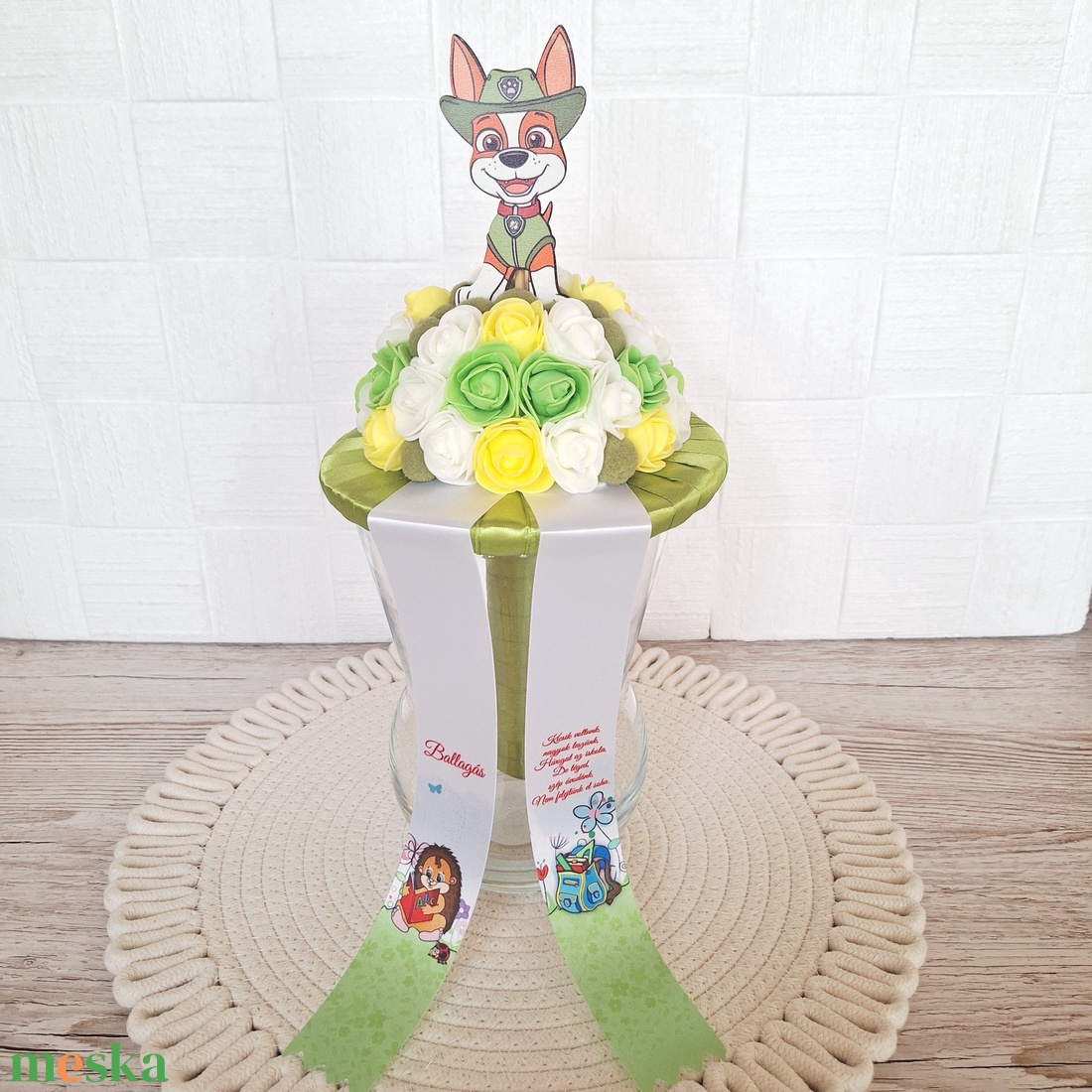 Ovis ballagási csokor - otthon & életmód - virágdekoráció - virágok - virágcsokor - Meska.hu