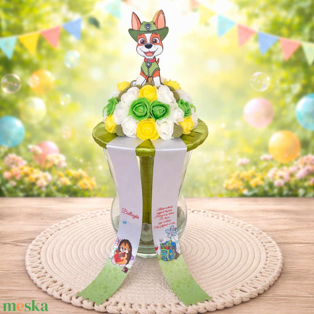 Ovis ballagási csokor - otthon & életmód - virágdekoráció - virágok - virágcsokor - Meska.hu