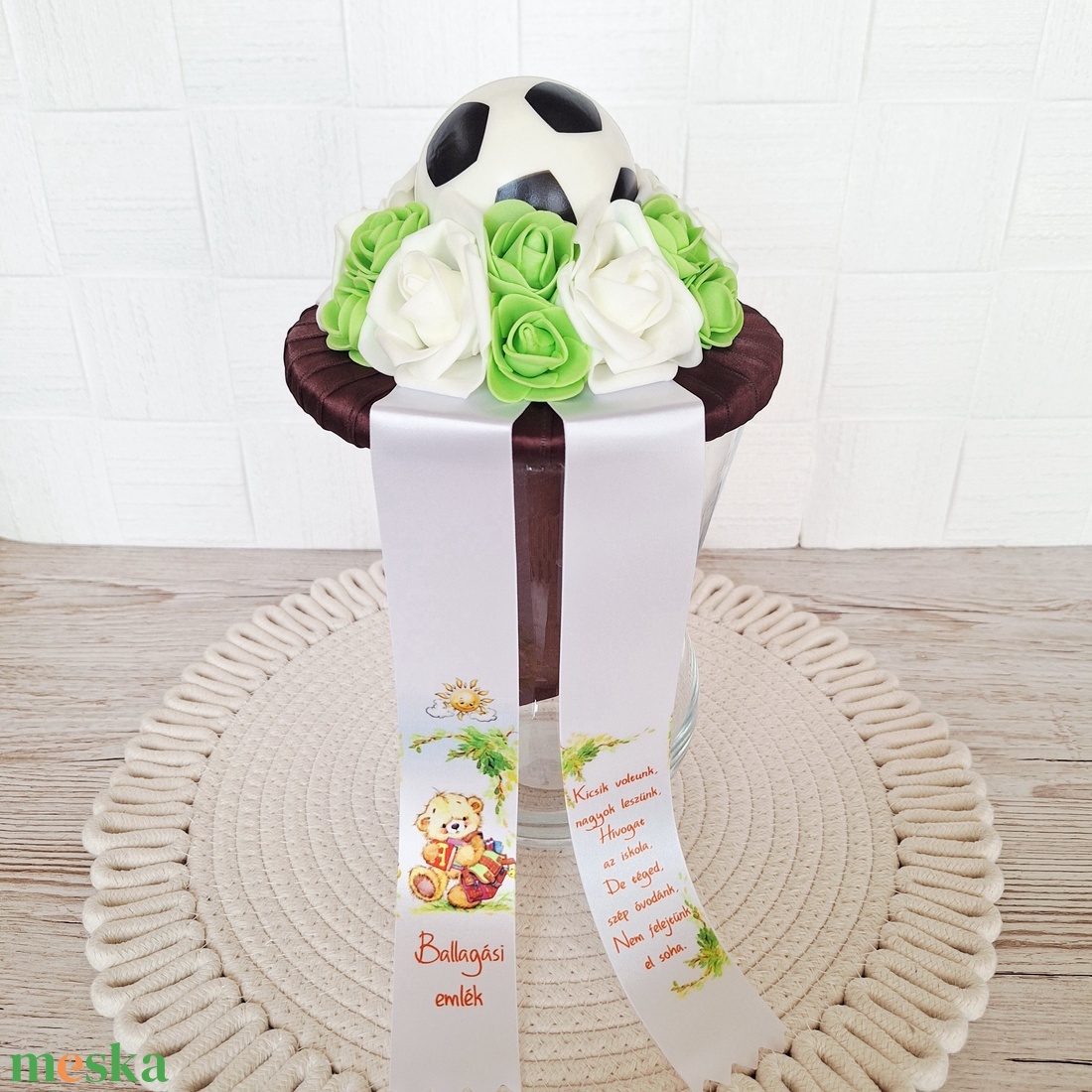 Focis ovis ballagási csokor-barna II. - otthon & életmód - virágdekoráció - virágok - virágcsokor - Meska.hu