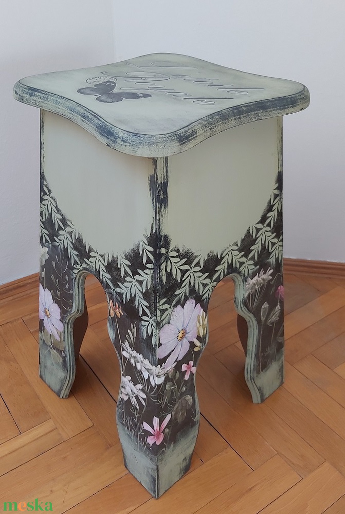 Zöld hokedli - otthon & életmód - bútor - más bútor - Meska.hu