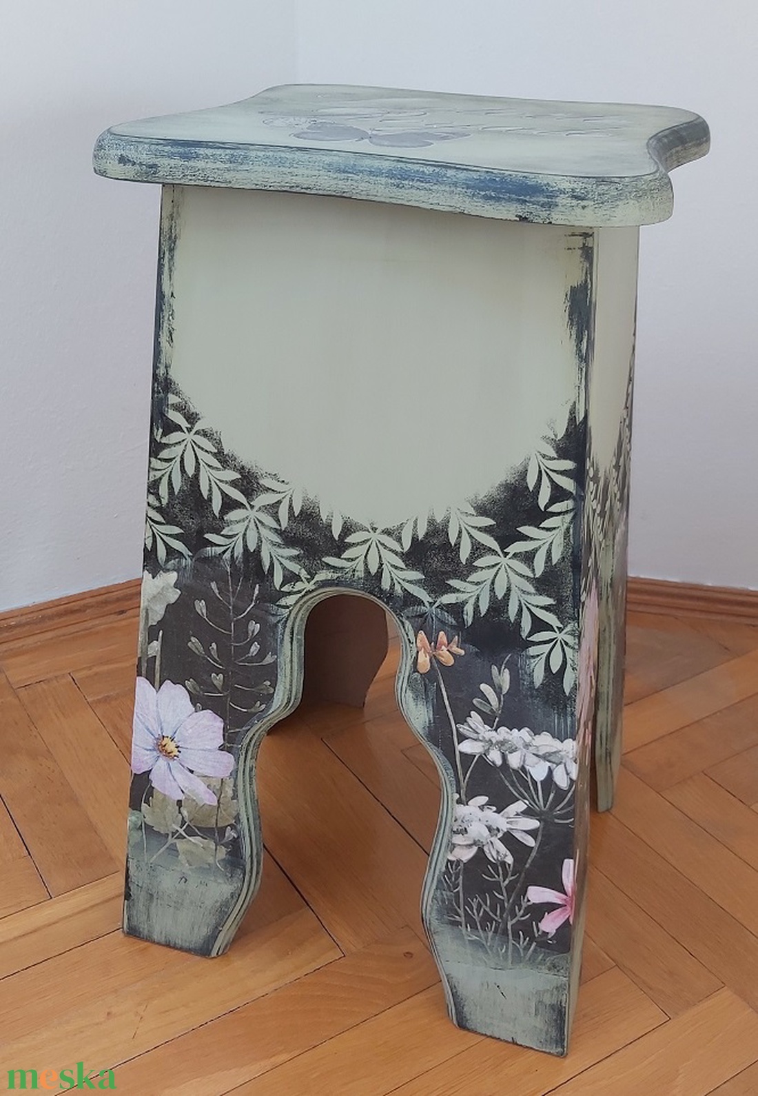 Zöld hokedli - otthon & életmód - bútor - más bútor - Meska.hu