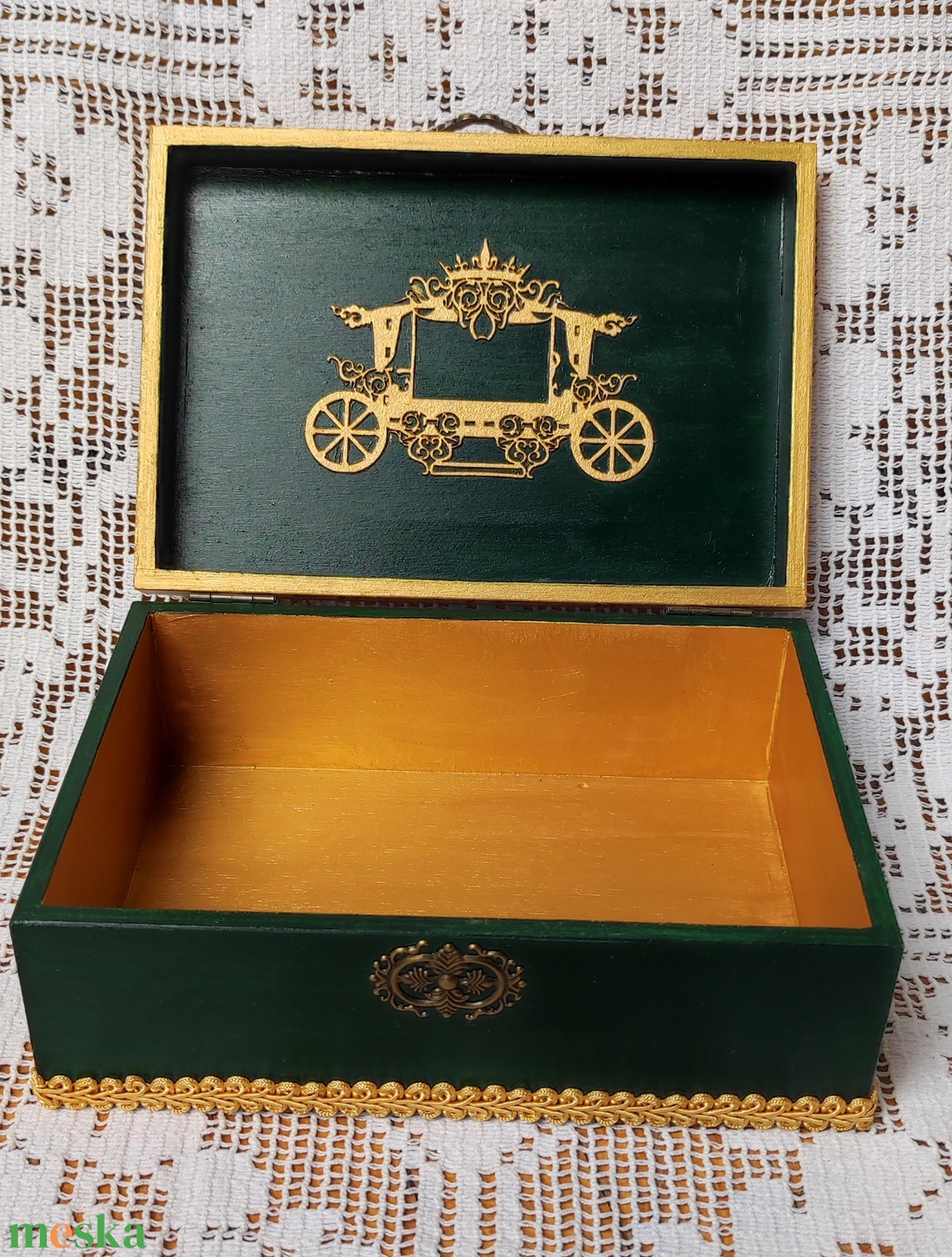 Schönbrunn díszdoboz, teafilter tartó doboz, teás doboz - otthon & életmód - konyhafelszerelés, tálalás - konyhai tárolás - tea & kávé tárolás - Meska.hu