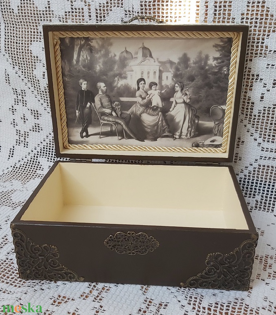 Sisi/Sissi/Erzsébet királyné díszdoboz/teás doboz/kávés doboz/teafilteres - otthon & életmód - dekoráció - asztal és polc dekoráció - díszdoboz - Meska.hu