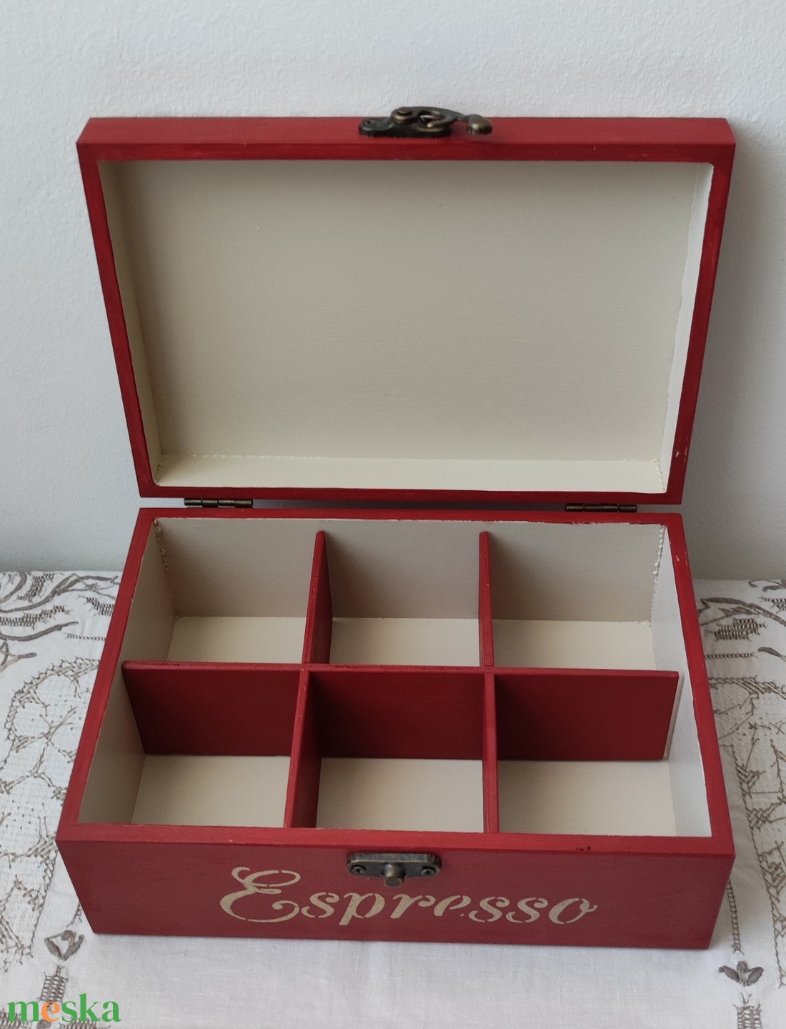 Kávékapszulás/teafilteres doboz/kávés doboz/teás doboz - otthon & életmód - konyhafelszerelés, tálalás - konyhai tárolás - tea & kávé tárolás - Meska.hu