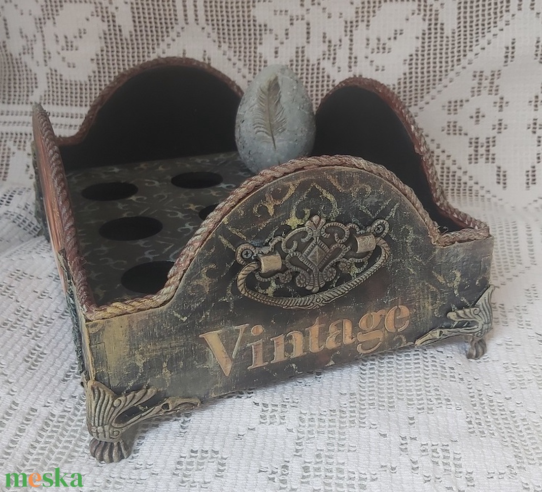 Vintage tojástartó - ünnepi díszek, dekorációk - húsvéti díszek és dekorációk - húsvéti tojástartó - Meska.hu