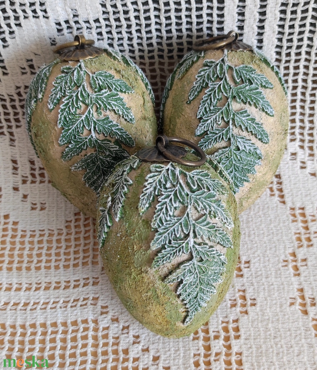 Felakasztható rusztikus húsvéti tojás - ünnepi díszek, dekorációk - húsvéti díszek és dekorációk - húsvéti tojás, hímestojás - Meska.hu