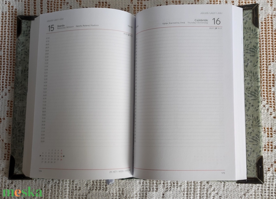 Erzsébet királyné / Sisi portréjával díszített határidő napló - otthon & életmód - papír, írószer - jegyzetfüzet & napló - Meska.hu