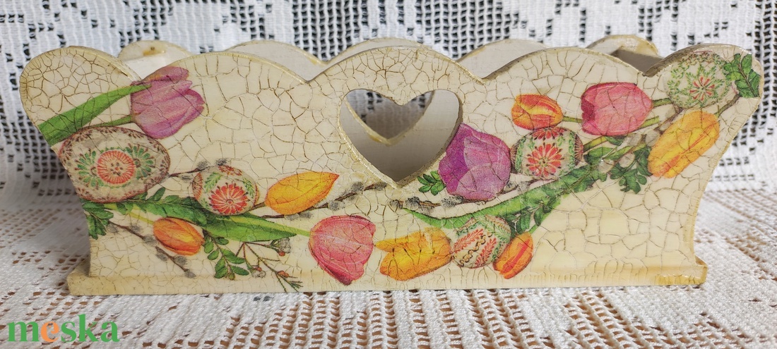 Húsvéti kosárka, tojástartó - ünnepi díszek, dekorációk - húsvéti díszek és dekorációk - húsvéti tojástartó - Meska.hu