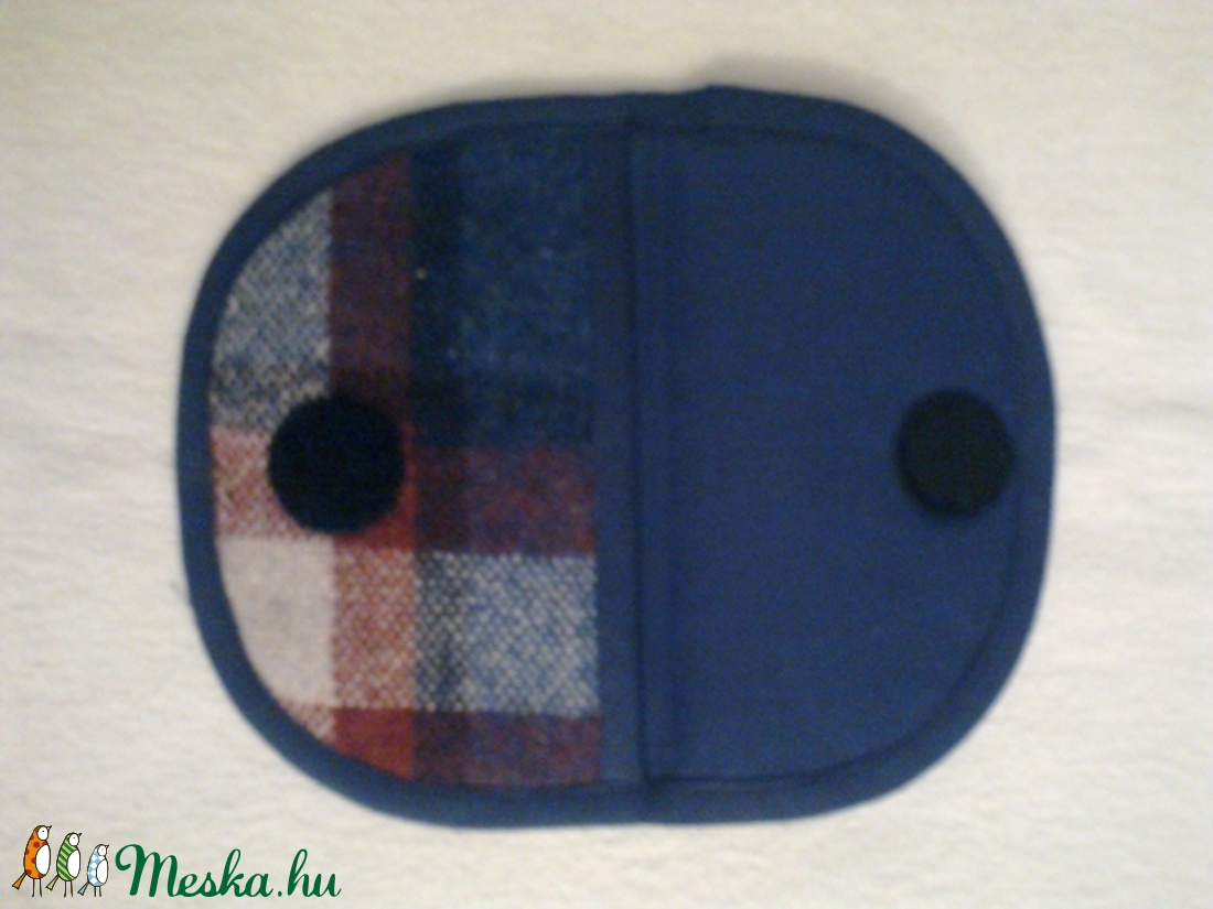 Pénztárca kockás szövetből -  - Meska.hu