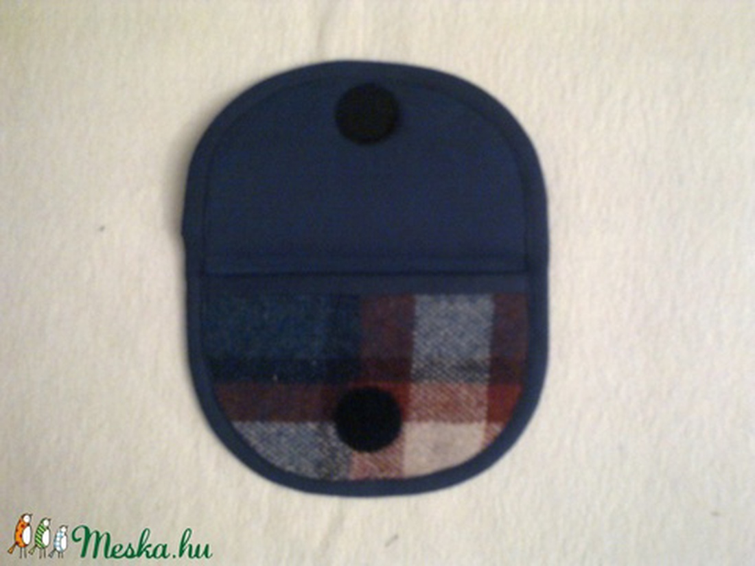 Pénztárca kockás szövetből -  - Meska.hu