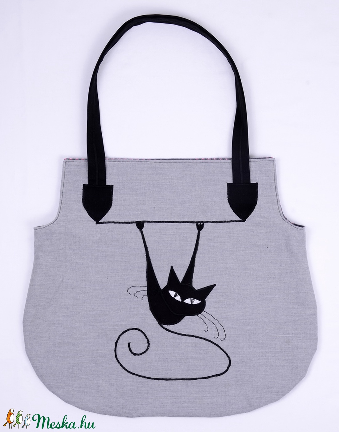 Macskás táska (nagy 3.) - táska & tok - bevásárlás & shopper táska - Meska.hu