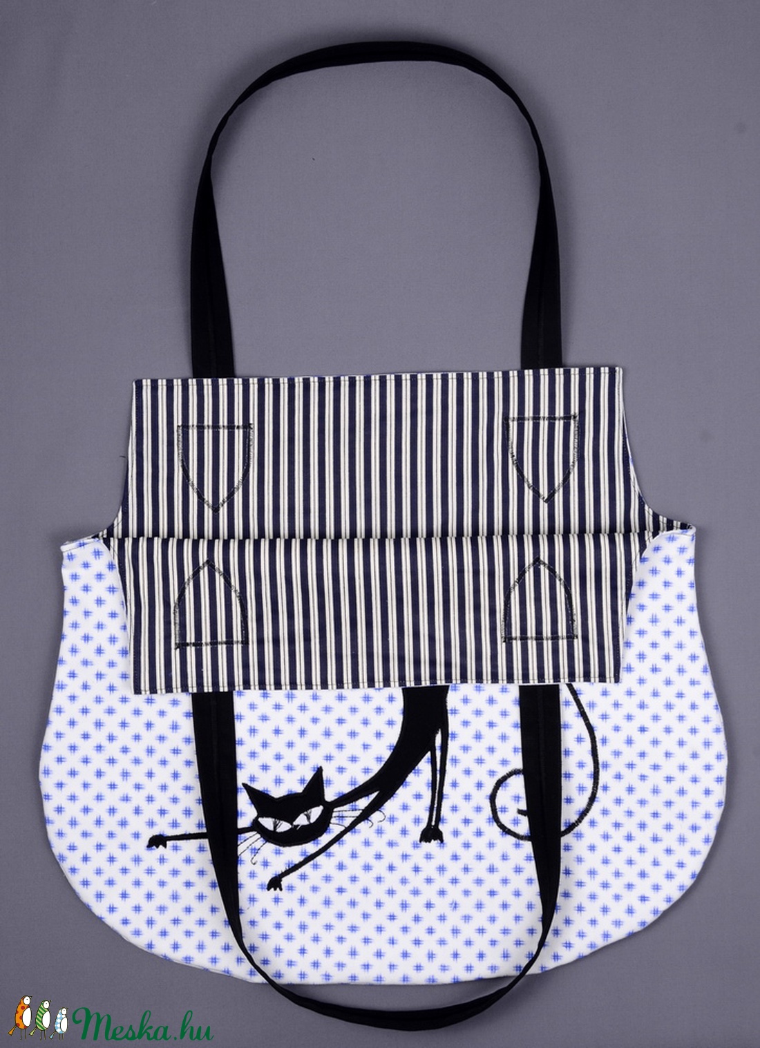 Macskás táska (nagy 4.) -  - Meska.hu