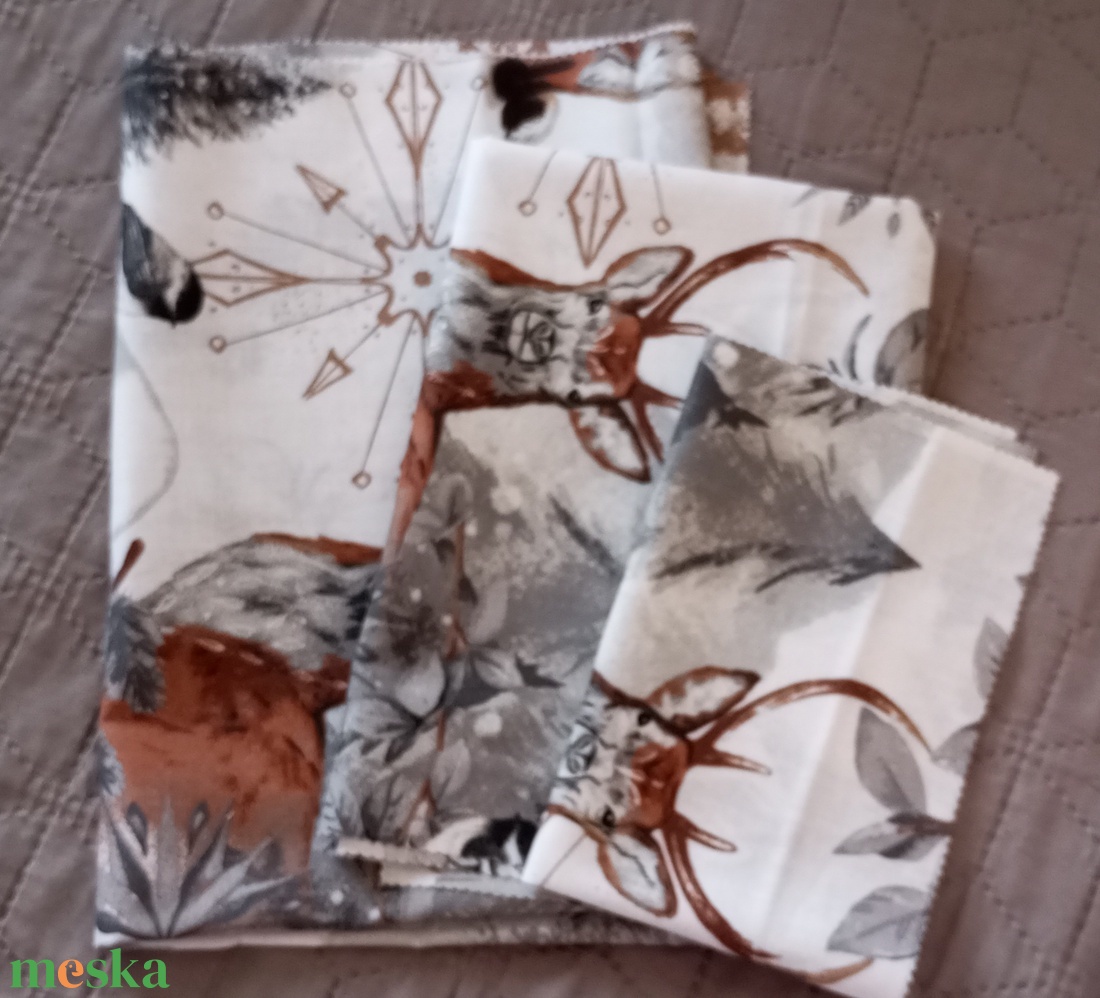 Karácsonyi méhviasz kendő szett - táska & tok - uzsonna- & ebéd tartó - szendvics csomagoló - Meska.hu