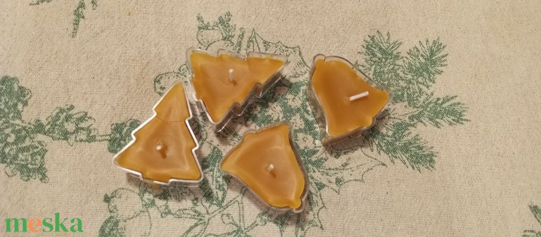 Harang vagy karácsonyfa alakú teamécses  - karácsony - karácsonyi lakásdekoráció - karácsonyi illatgyertya, mécses - Meska.hu