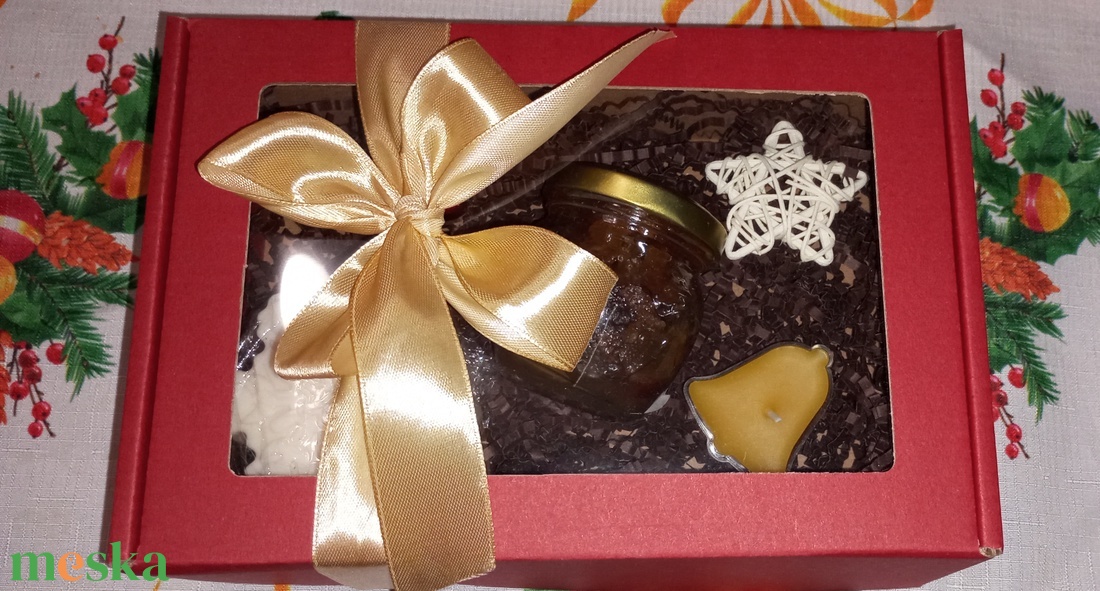 Karácsonyi mézes ajándék csomag  - karácsony - karácsonyi ajándékozás - karácsonyi ajándékcsomagolás - Meska.hu